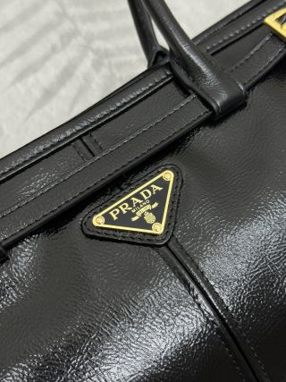 Replica Prada Naplak Patent Black - 1:1 designer replica handbag