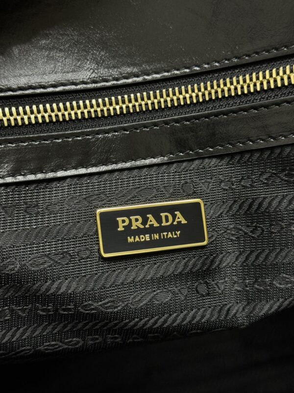 Replica Prada Antique Nappa Tote Black - 1:1 designer replica handbag