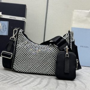 Replica Prada Re-Edition 2005 Diamond White - 1:1 designer replica handbag