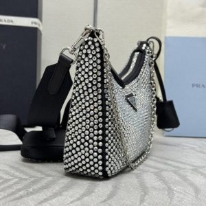 Replica Prada Re-Edition 2005 Diamond White - elite superclone designer purse