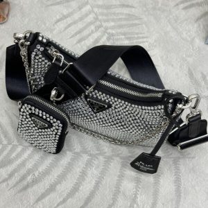 Replica Prada Re-Edition 2005 Diamond White - high-quality designer bag clone