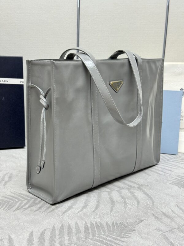 Replica Prada Antique Nappa Tote Grey - top-rated replica designer bag