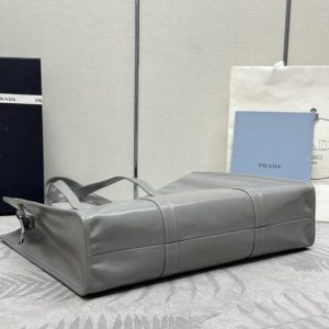Replica Prada Antique Nappa Tote Grey - near-authentic luxury replica handbag