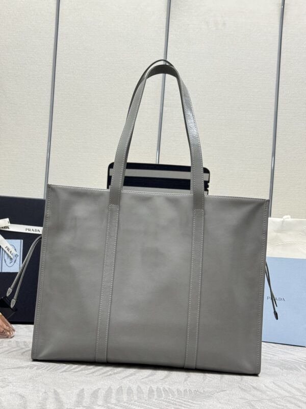 Replica Prada Antique Nappa Tote Grey - top-tier luxury replica shoulder bag