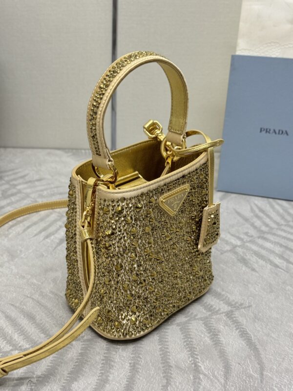 Replica Prada Crystal Bucket Bag - best quality luxury bag dupe
