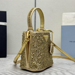 Replica Prada Crystal Bucket Bag - best-selling designer handbag dupe