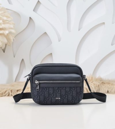 Replica Dior Rider Zipped Messenger Bag Black - high-accuracy replica luxury purse