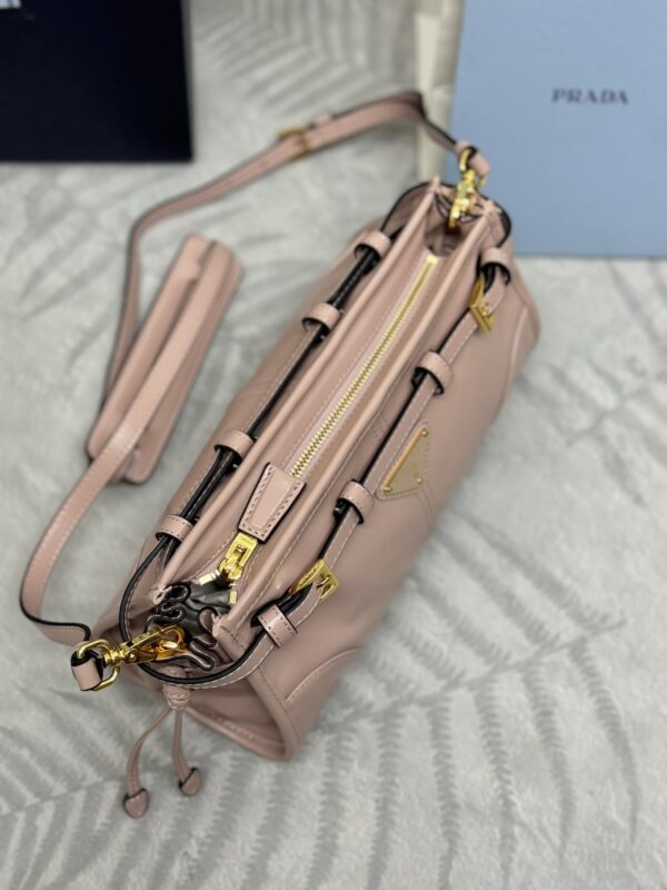 Replica Prada Pink Leather Handbag - authentic-look luxury purse replica
