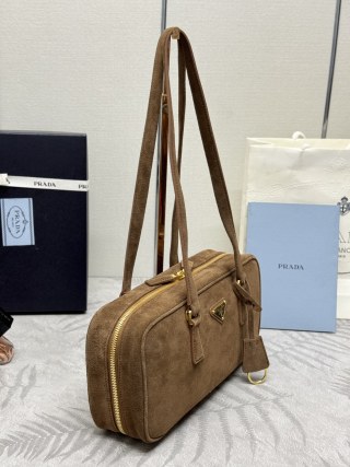 Replica Prada Hobo Suede - best-selling designer handbag dupe