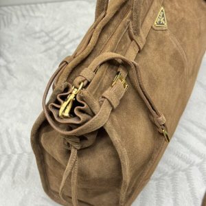 Replica Prada Large Suede - high-end fake designer purse