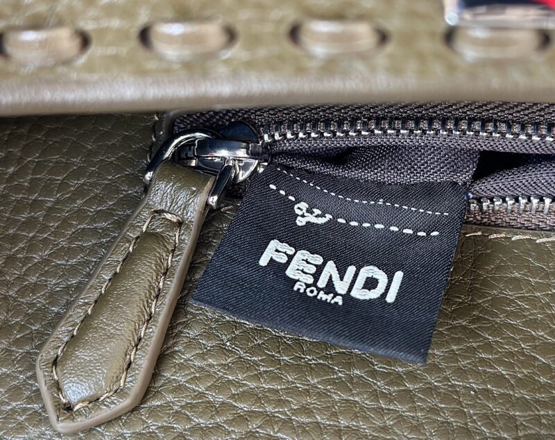 Replica Fendi Peekaboo Khaki Python Handle - best-selling designer handbag dupe