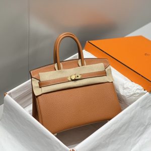 Replica Hermes Top Quality Replica Bag ShopGolden Brown - high-end fake designer purse