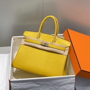 Replica Hermes Top Quality Replica Bag ShopAmber Yellow - realistic designer-inspired fake bag