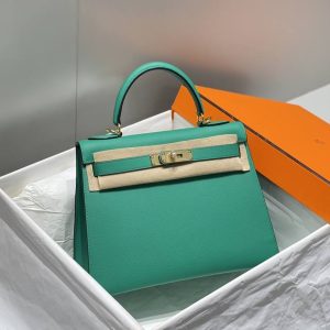 Replica Hermes Kelly Emperial Green - top-tier luxury replica shoulder bag