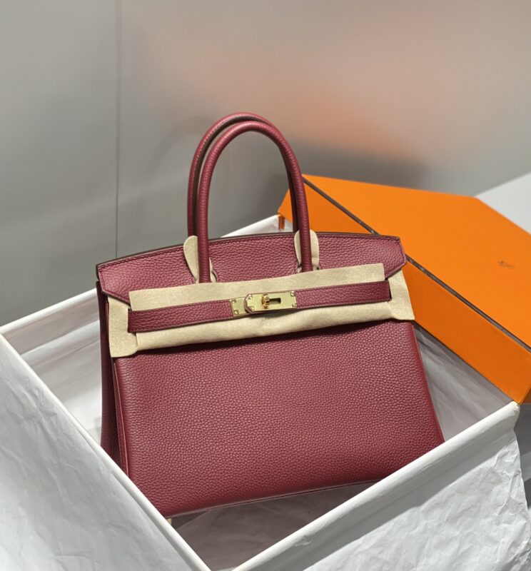 Replica Hermes Top Quality Replica Bag ShopBordeaux Red - ultra-realistic fake designer tote