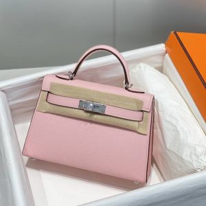 Replica Hermes Kelly Pink - premium 1:1 fake handbag model