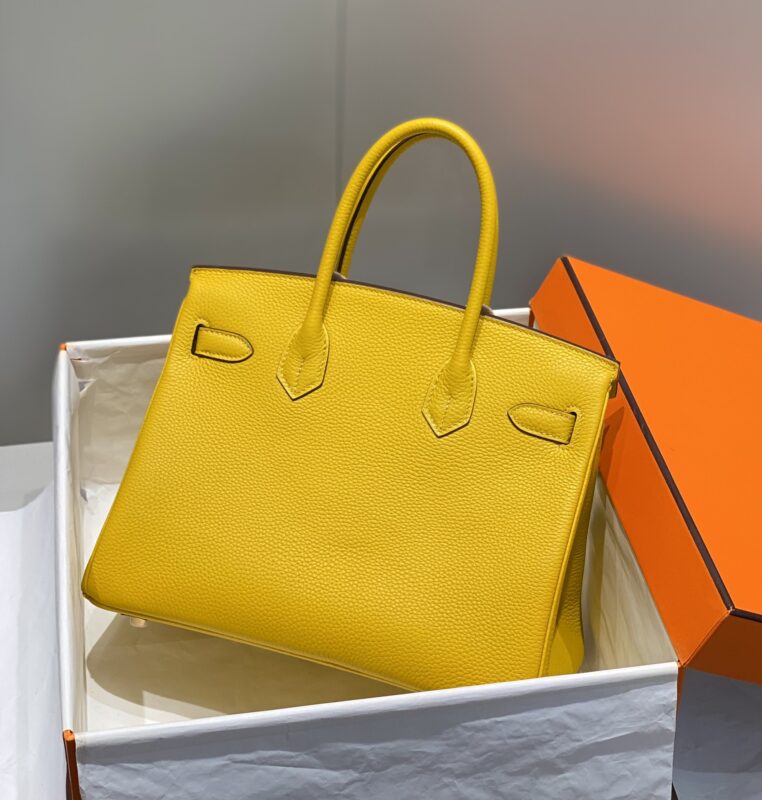 Replica Hermes Top Quality Replica Bag ShopAmber Yellow - high-quality designer bag clone