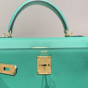 Replica Hermes Kelly Emperial Green - elite superclone designer purse