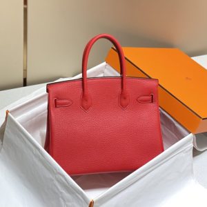 Replica Hermes Top Quality Replica Bag ShopHot Red - premium 1:1 fake handbag model