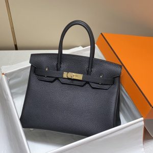Replica Hermes Top Quality Replica Bag ShopBlack Gold - premium-grade designer purse dupe