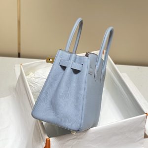 Replica Hermes Top Quality Replica Bag ShopLinen Blue - ultra-realistic fake designer tote