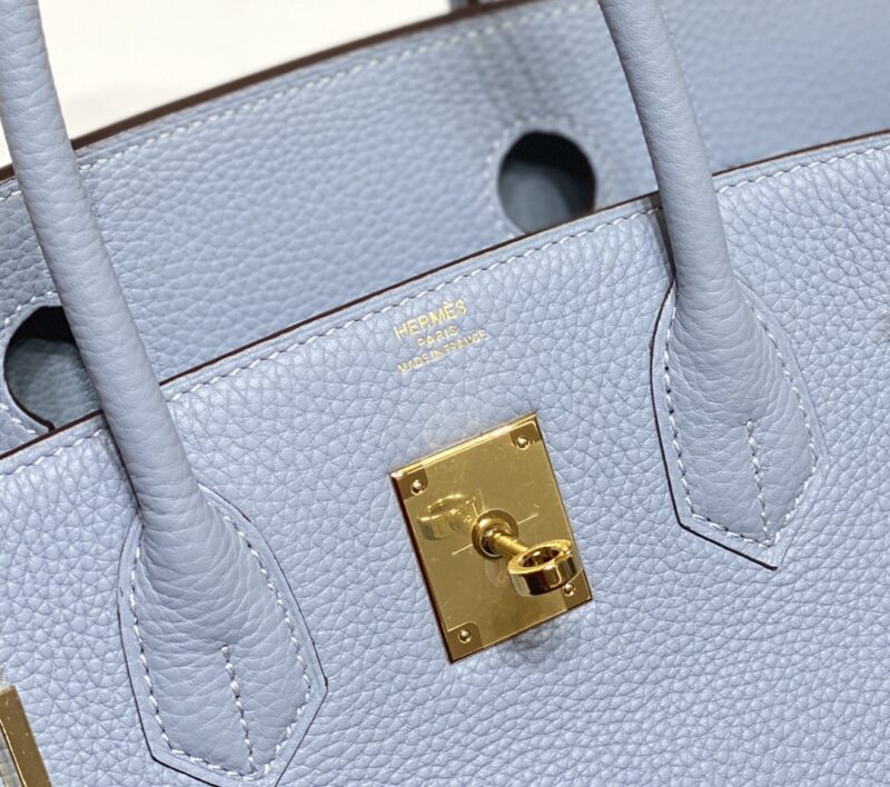 Replica Hermes Top Quality Replica Bag ShopLinen Blue - high-accuracy replica luxury purse