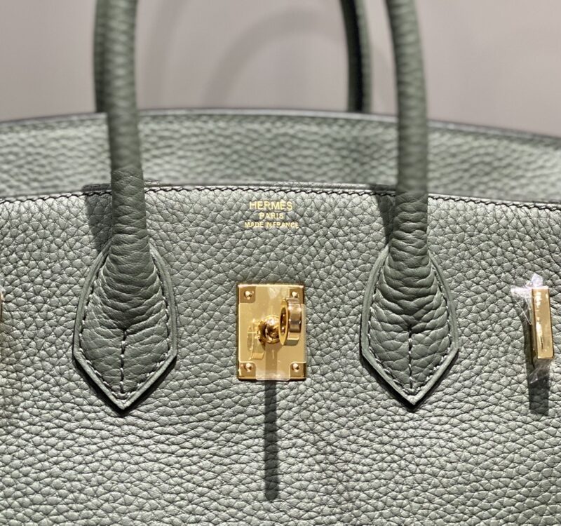Replica Hermes Top Quality Replica Bag ShopAlmond Green - high-quality designer bag clone