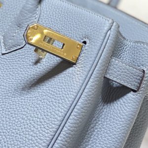 Replica Hermes Top Quality Replica Bag ShopLinen Blue - high-end fake designer purse