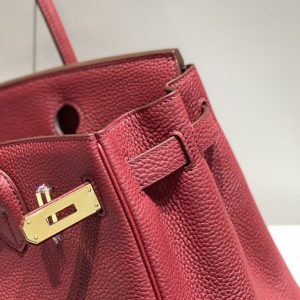 Replica Hermes Top Quality Replica Bag ShopBordeaux Red - premium 1:1 fake handbag model
