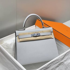 Replica Hermes Kelly Seagull Blue - near-authentic luxury replica handbag