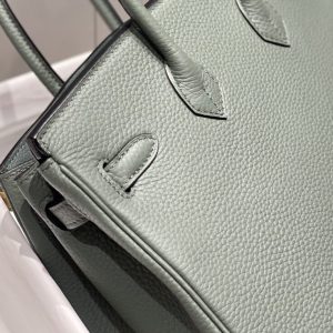Replica Hermes Top Quality Replica Bag ShopAlmond Green - ultra-realistic fake designer tote