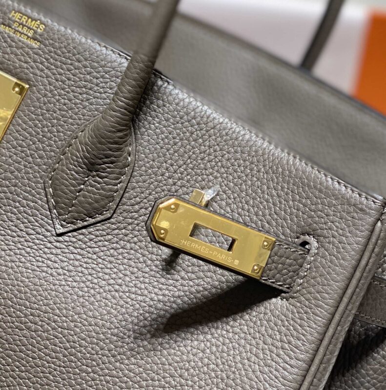 Replica Hermes Top Quality Replica Bag ShopPewter Grey - top-tier luxury replica shoulder bag