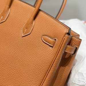 Replica Hermes Top Quality Replica Bag ShopGolden Brown - high-accuracy replica luxury purse