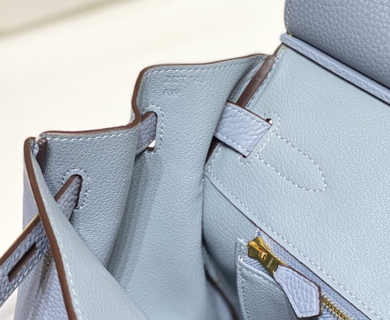 Replica Hermes Top Quality Replica Bag ShopLinen Blue - best-selling designer handbag dupe