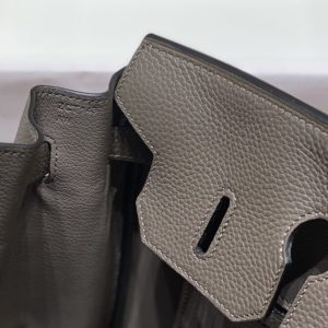 Replica Hermes Top Quality Replica Bag ShopPewter Grey - premium 1:1 fake handbag model