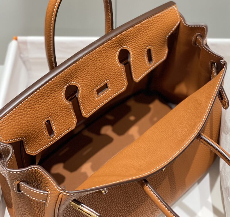 Replica Hermes Top Quality Replica Bag ShopGolden Brown - premium-grade designer purse dupe
