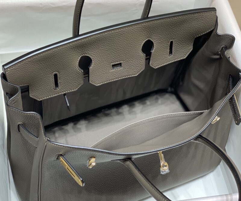 Replica Hermes Top Quality Replica Bag ShopPewter Grey - elite superclone designer purse