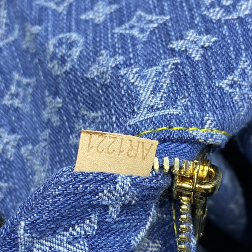 Replica Louis Vuitton Carry All MM Denim - top-tier luxury replica shoulder bag