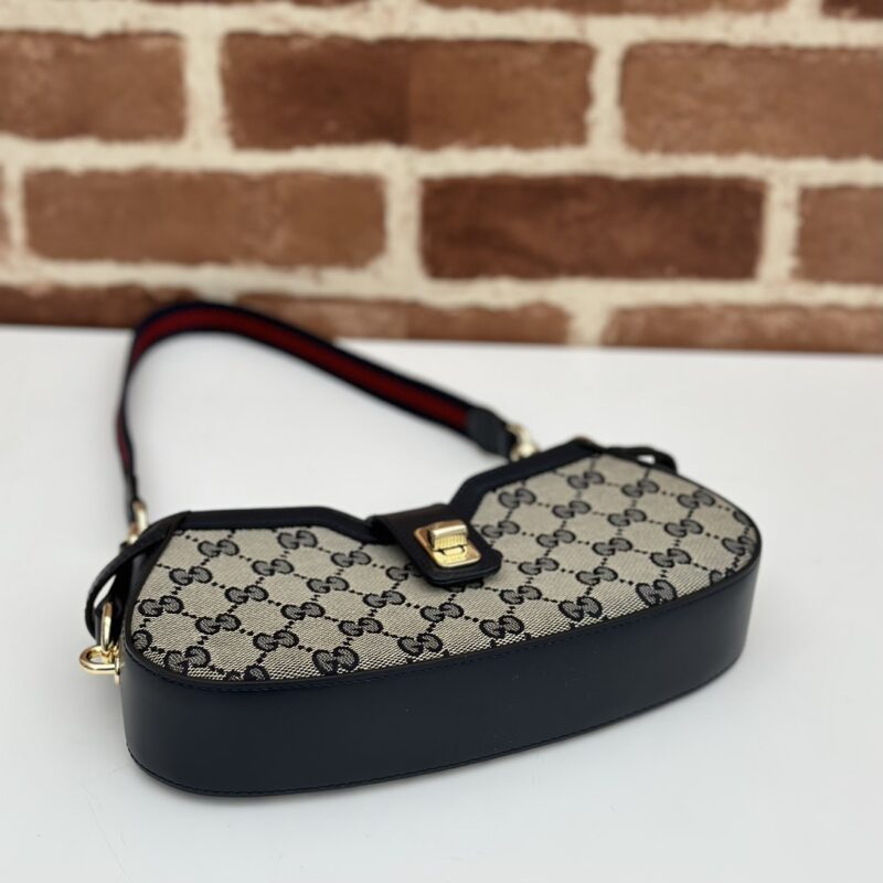 Replica Gucci Moon Side Canvas Black - top-tier luxury replica shoulder bag