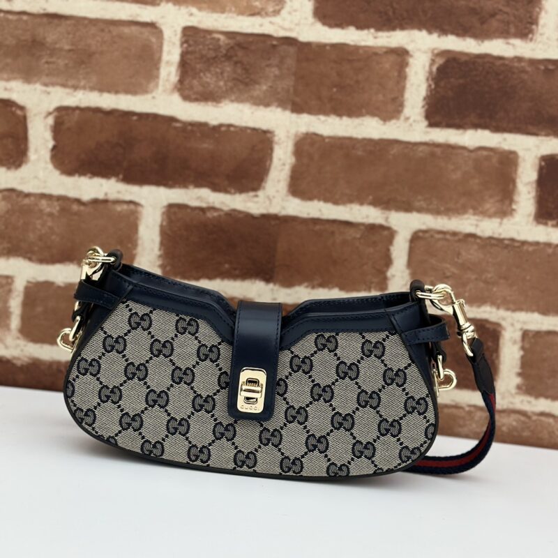 Replica Gucci Moon Side Canvas Black - near-authentic luxury replica handbag
