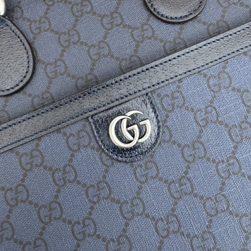 Replica Gucci Crossbody Briefcase Blue - premium 1:1 fake handbag model