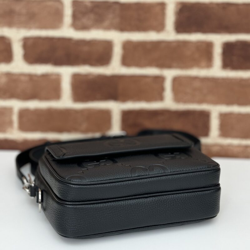 Replica Gucci Jumbo GG Crossbody Black - high-end fake designer purse