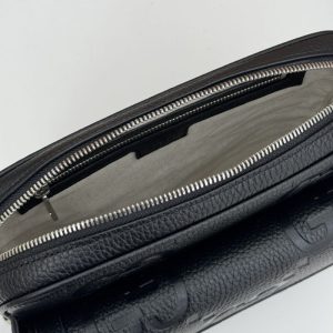 Replica Gucci Jumbo GG Crossbody Black - near-authentic luxury replica handbag