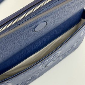 Replica Gucci Jumbo GG Crossbody Blue - high-end fake designer purse