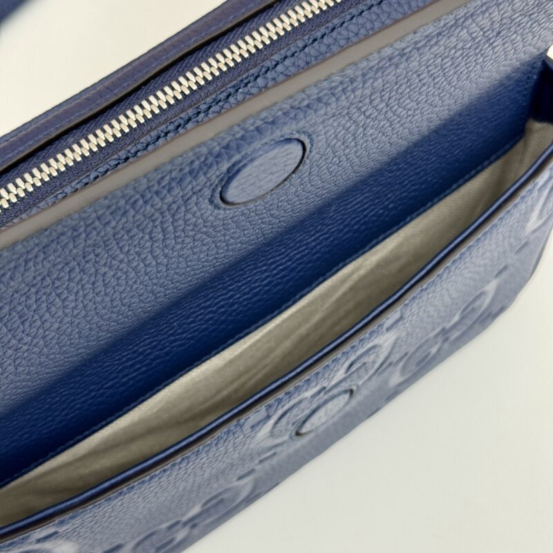 Replica Gucci Jumbo GG Crossbody Blue - high-end fake designer purse