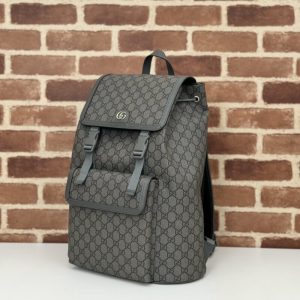 Replica Gucci Large Ophidia Backpack Grey - realistic designer-inspired fake bag