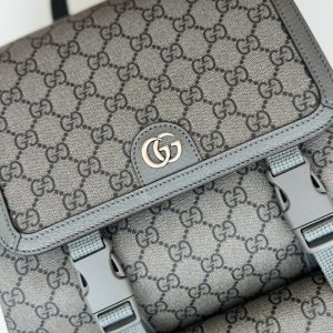 Replica Gucci Large Ophidia Backpack Grey - authentic-look luxury purse replica