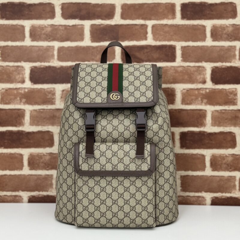 Replica Gucci Large Ophidia Backpack Beige - authentic-look luxury purse replica