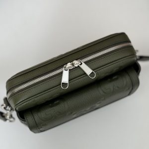 Replica Gucci Jumbo GG Crossbody Green - 1:1 designer replica handbag