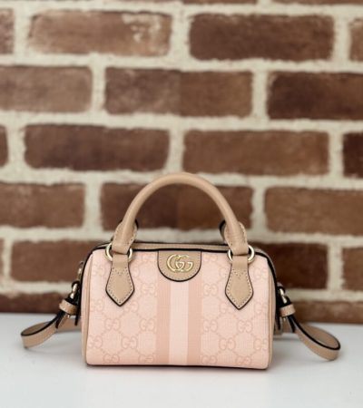 Replica Gucci GG Ophidia Boston Pink - realistic designer-inspired fake bag